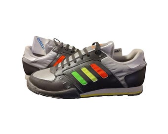 Vtg 70s 80s Adidas Americana High Top Classic 3 Stripe Trainers