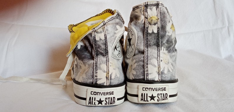 Converse Chuck Taylor alte vintage margherite fiori EU 37 US | Etsy Italia