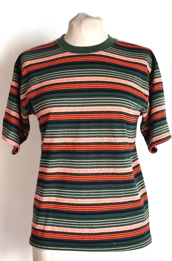 T-shirt Vintage T Shirt 90s Stripes 
