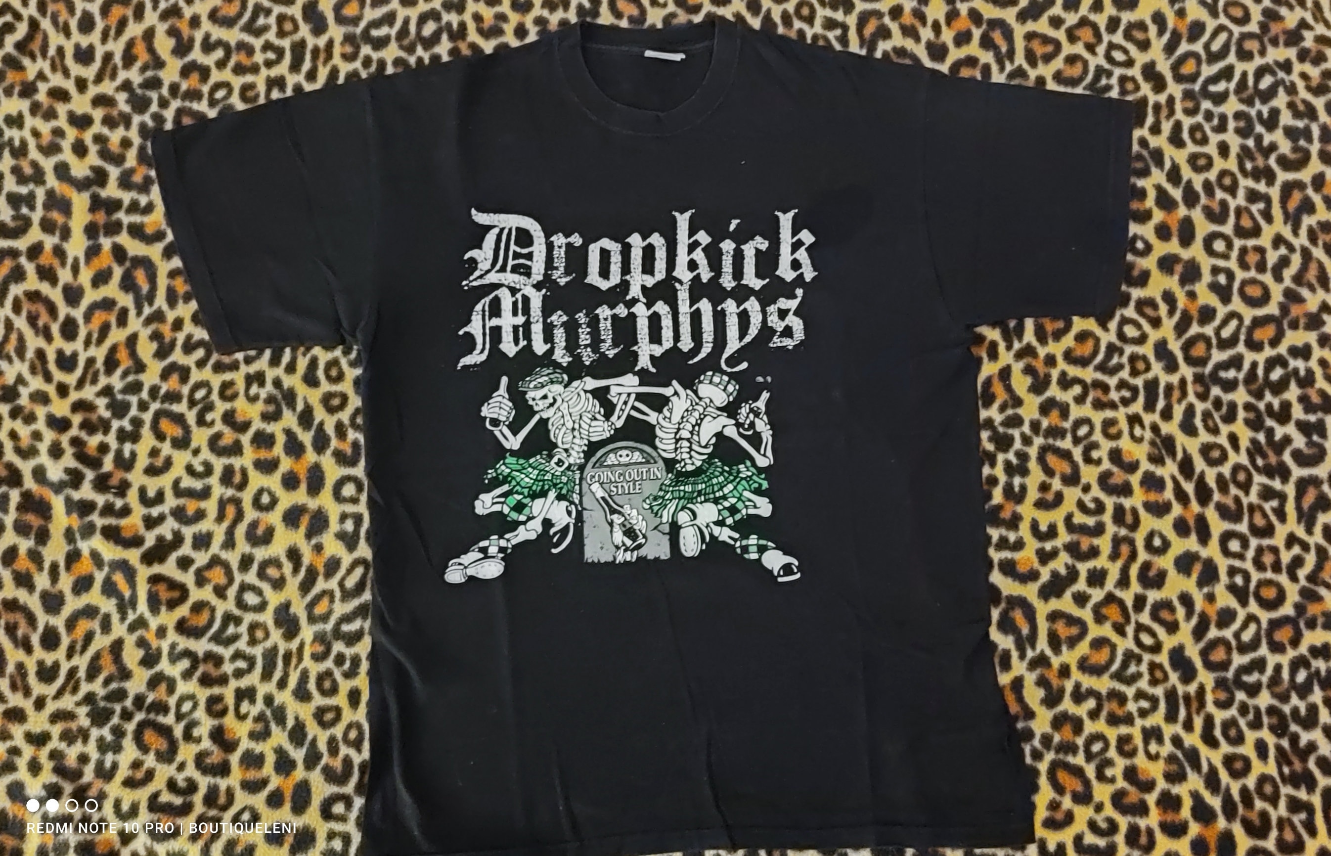 Original Vintage T Shirt Dropkick Murphys Tour M Black Green -  Finland