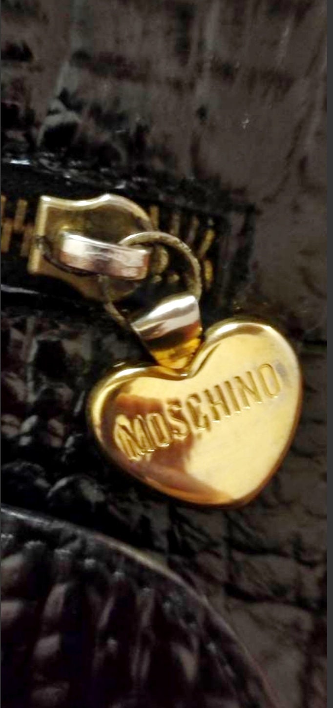 Moschinoモスキーノハートチャーム ボディバッグ レトロ ヴィンテージ