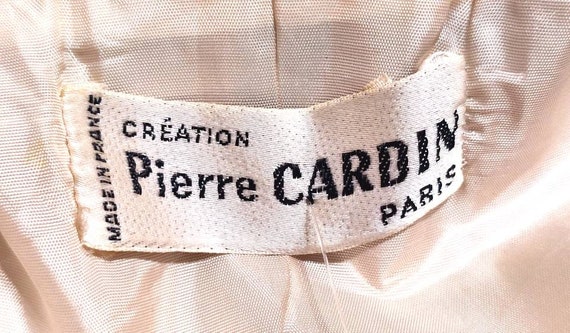 Pierre Cardin 70's vintage ivory white leather tr… - image 2