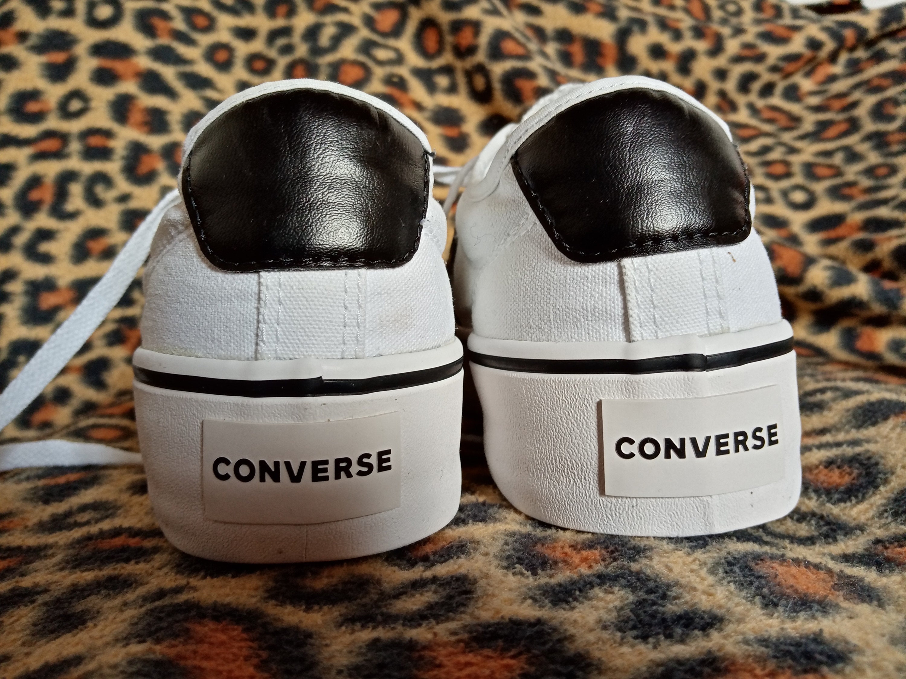 Converse Star Sneakers Black and White High Sole 41 - Etsy