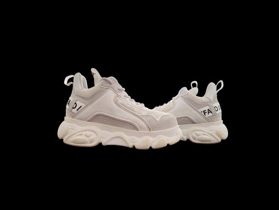 Buffalo London sneakers platforms white boots EU 37 US wo's 6.5 HS 6403511900 View 2