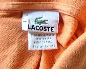 Buy Lacoste Polo Vintage Orange M Online in India