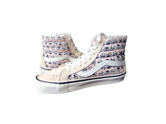 Pink vans high tops mens hot sale