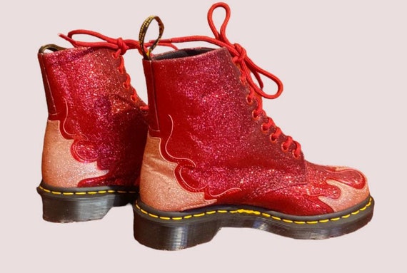 Flame doc martens deals