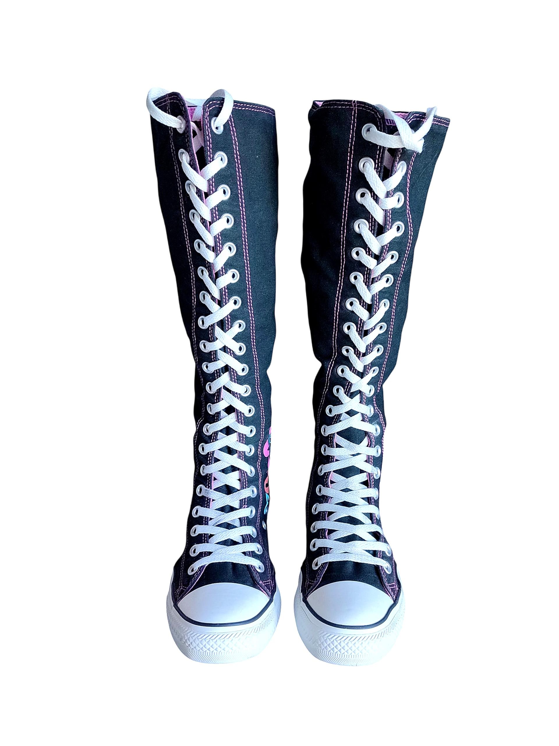 Converse Chuck Taylor Vintage Black Knee-high Sneakers