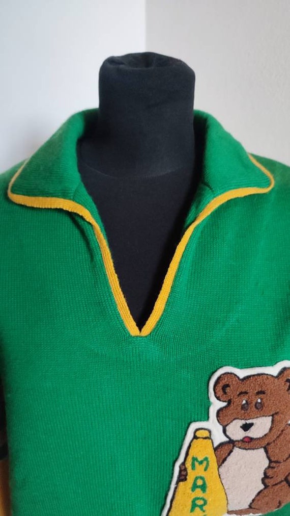 Maillot Cycliste Equipe France 70'S Jersey Acrylique shirt Vintage homme - S