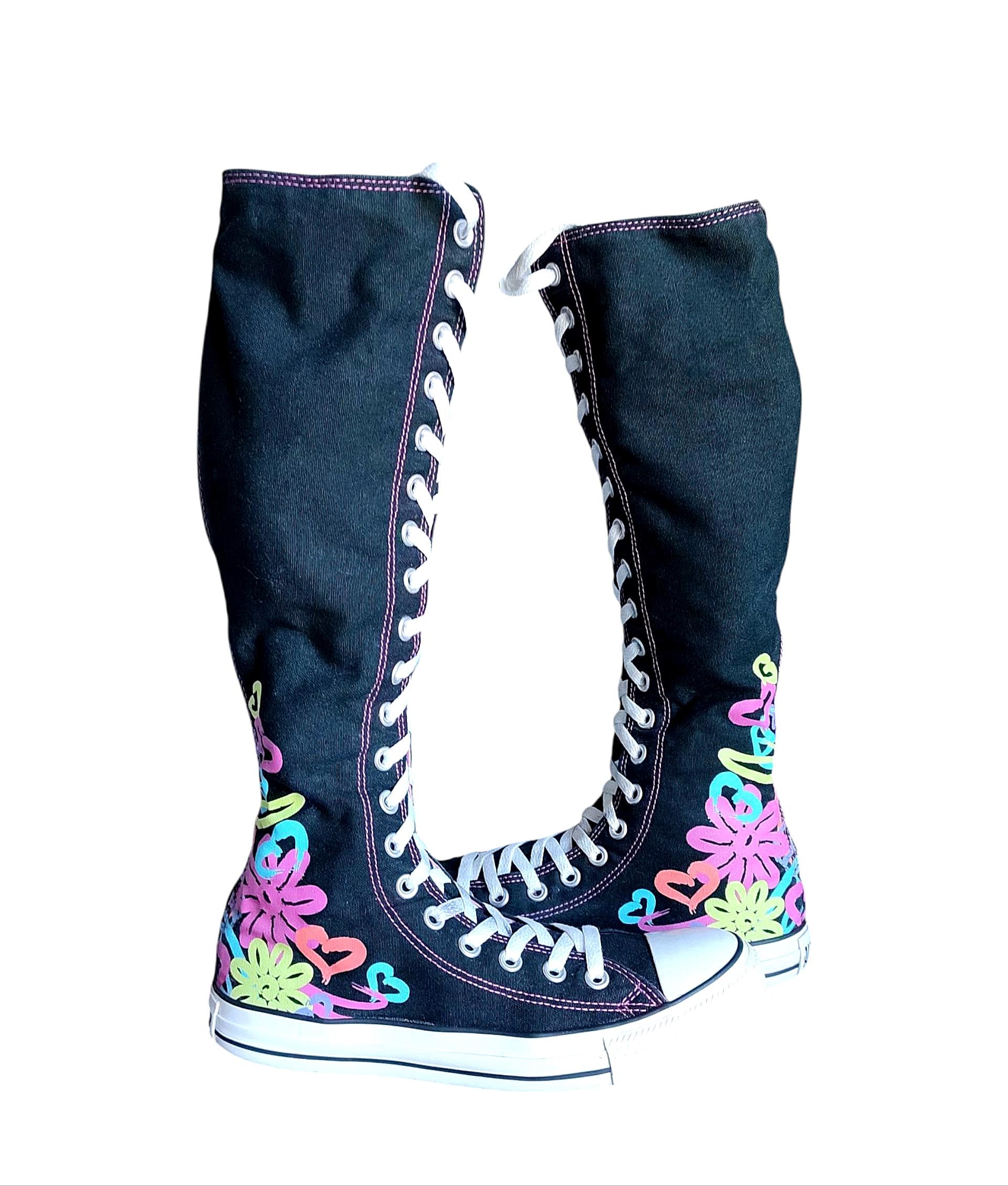 Converse Chuck Taylor Vintage Black Knee-high Sneakers