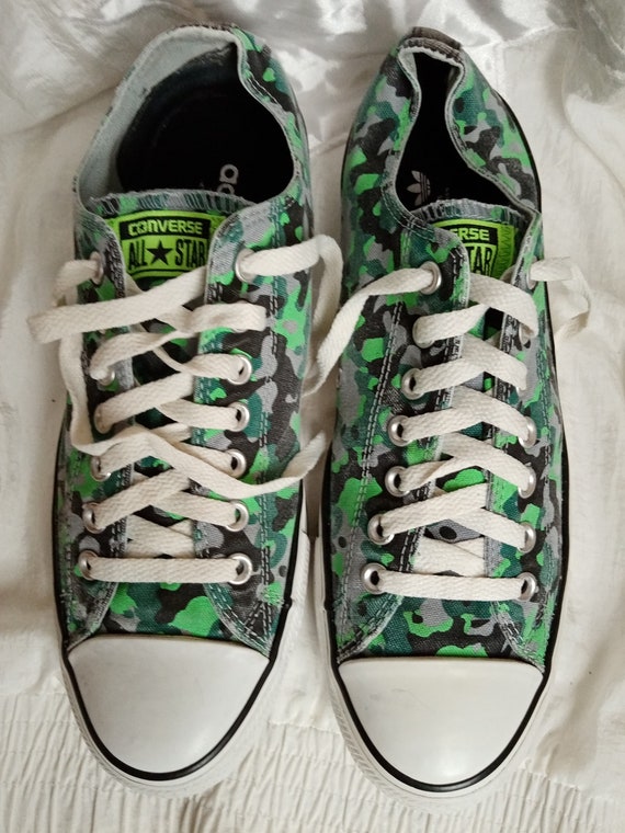 Converse Chuck Taylor Vintage sneakers basse mimetiche verde - Etsy Italia