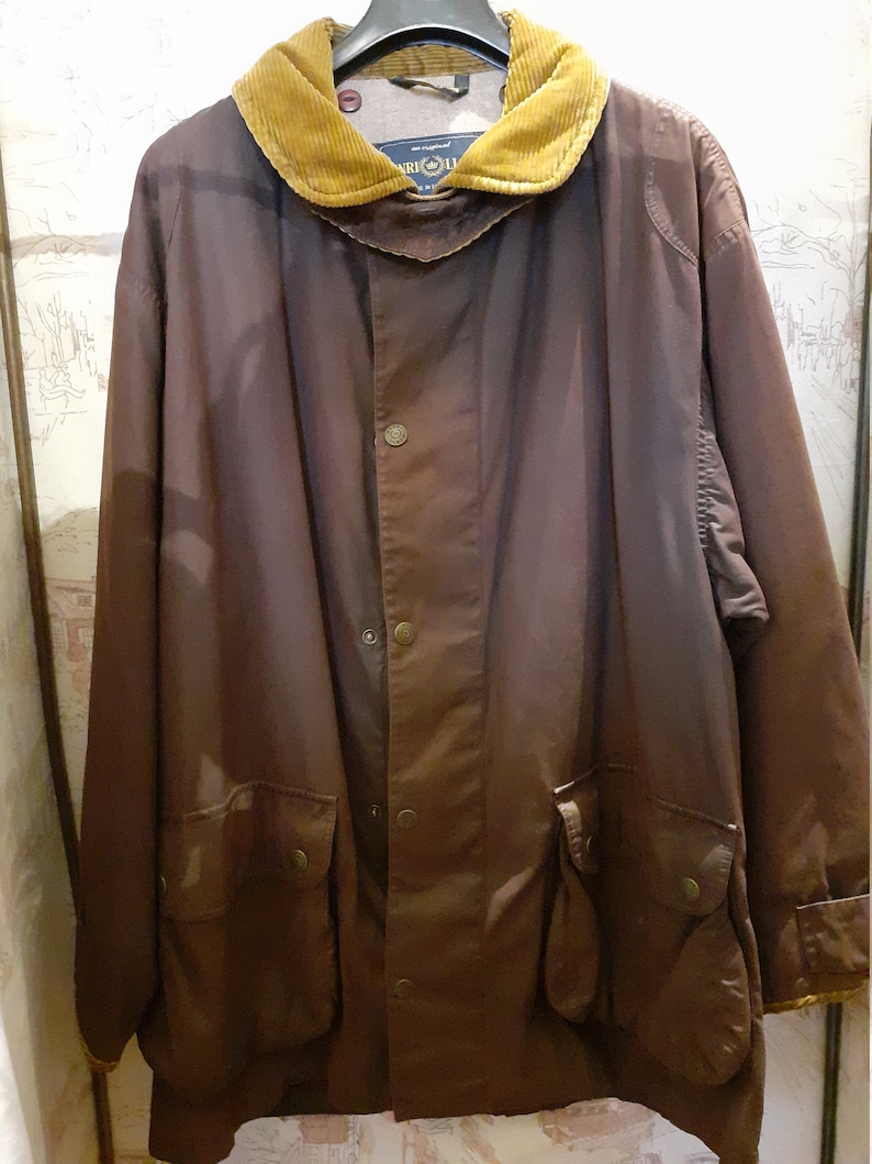 HENRY LLOYD waxed parka jacket 80s L image 1