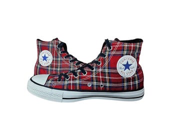 Converse Chuck Taylor vintage high-top sneakers Prince of Wales red eu 40 US wo's 9 UK 7 HS 6404110000