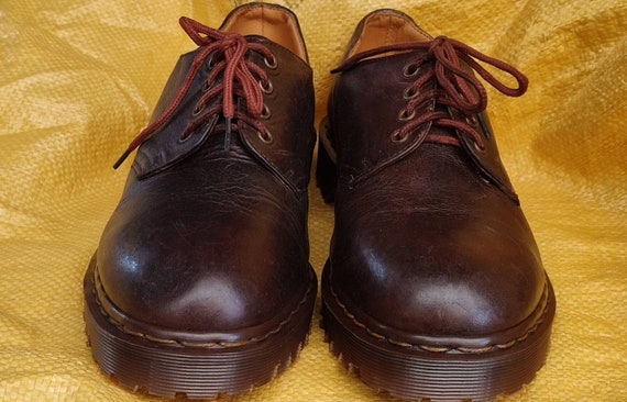 Dr Martens Vintage Brown Shoes Made in England UK 9 EU 43 - Etsy