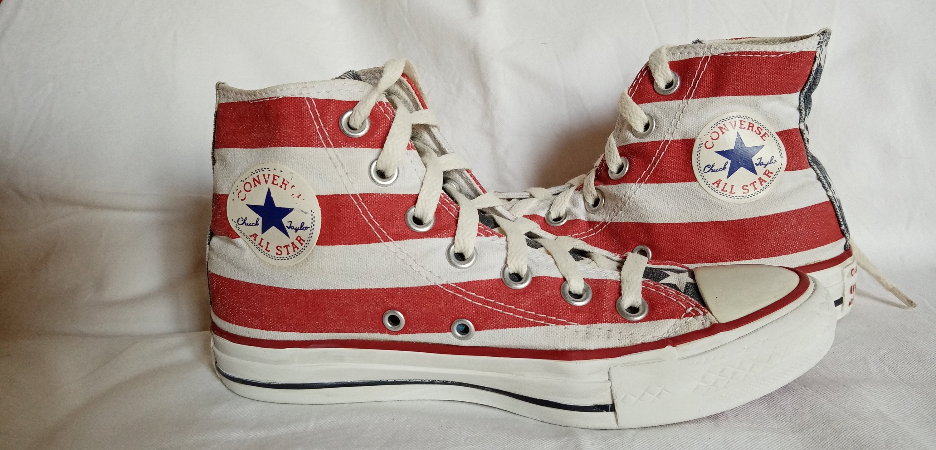 Adaptar Relación Misterioso Converse Chuck Taylor zapatillas de alta cosecha Bandera - Etsy México