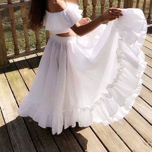 Adult all-white skirt only