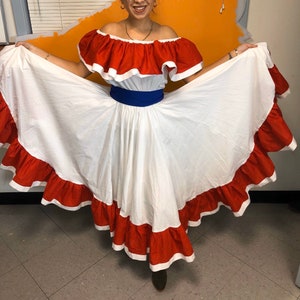 Adult Bomba y plena skirt ONLY