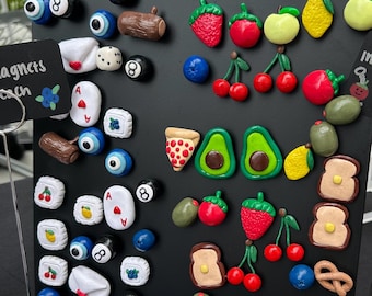 Handmade fridge magnets