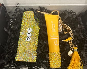 Custom Rhinestone Lighter Case – Personalized Bling Gift