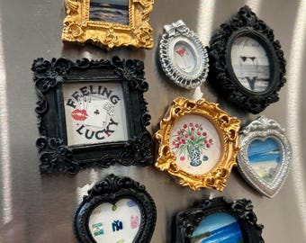Photo frame fridge magnets