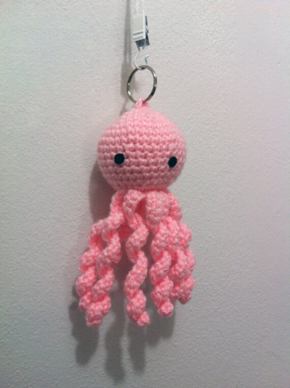Pieuvre Rose Bebe Crochet Porte Cle Etsy