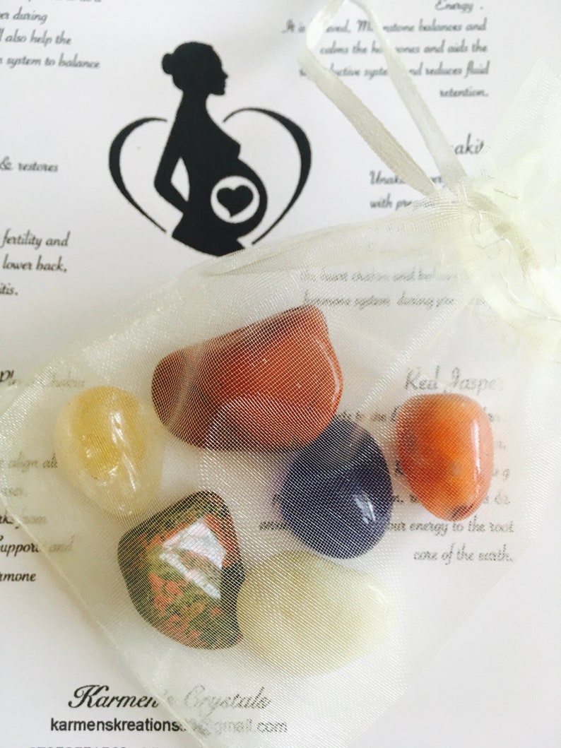 Pregnancy Crystal Set. Crystals for Pregnancy. Pregnancy Etsy