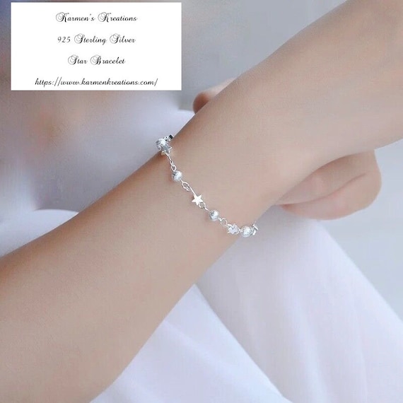 Women Silver Bracelet | Silver bracelet designs, Silver bracelets simple, Silver  bracelets for women