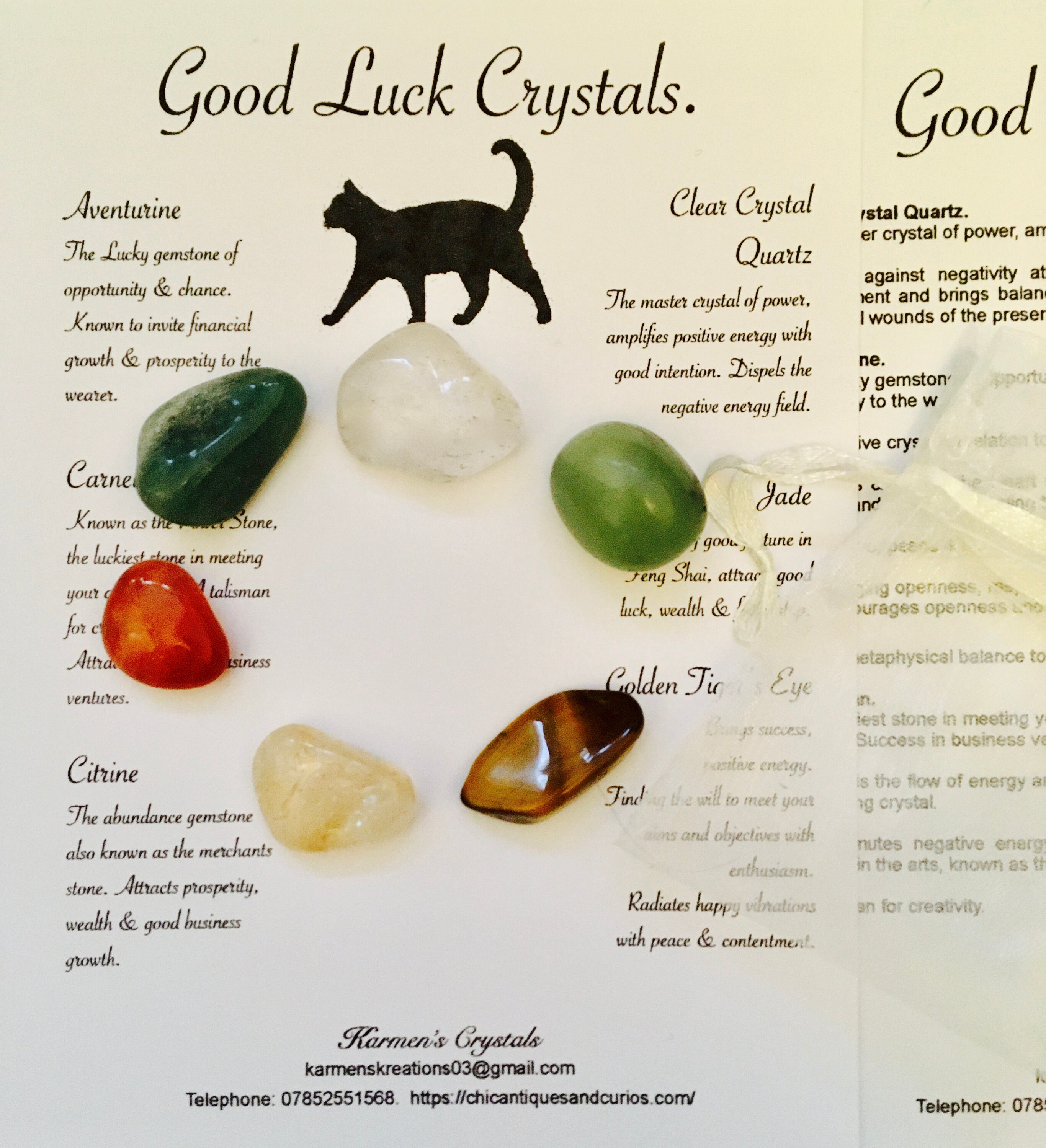 Good Luck Crystals. Lucky Crystal Set Crystal Sets Lucky Etsy Canada