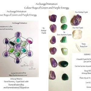 Crystal Grid Kit. Archangel Metatron&#39;s Cube.