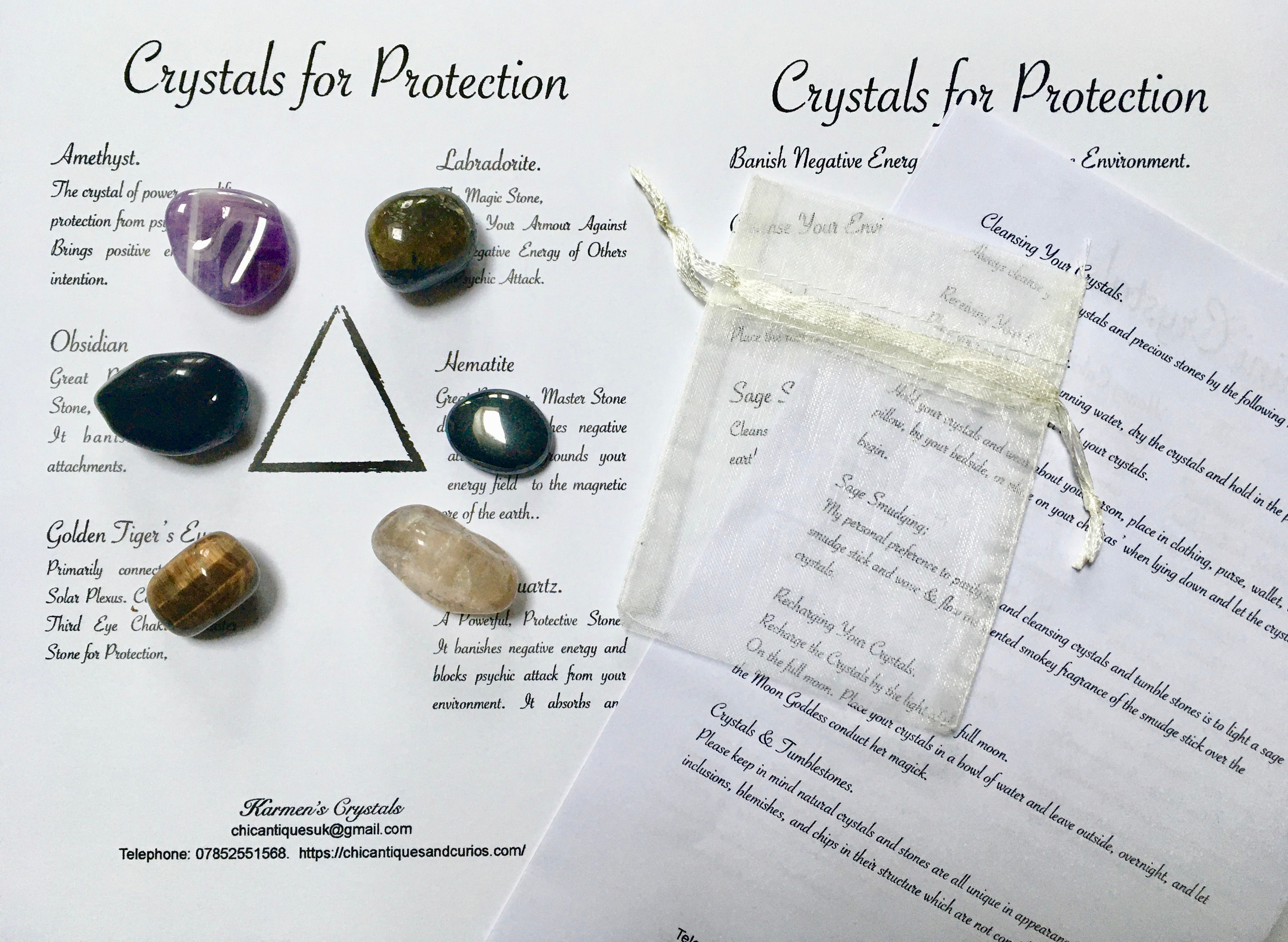 Crystals for Protection. Protection Crystals. Master Stones Etsy UK