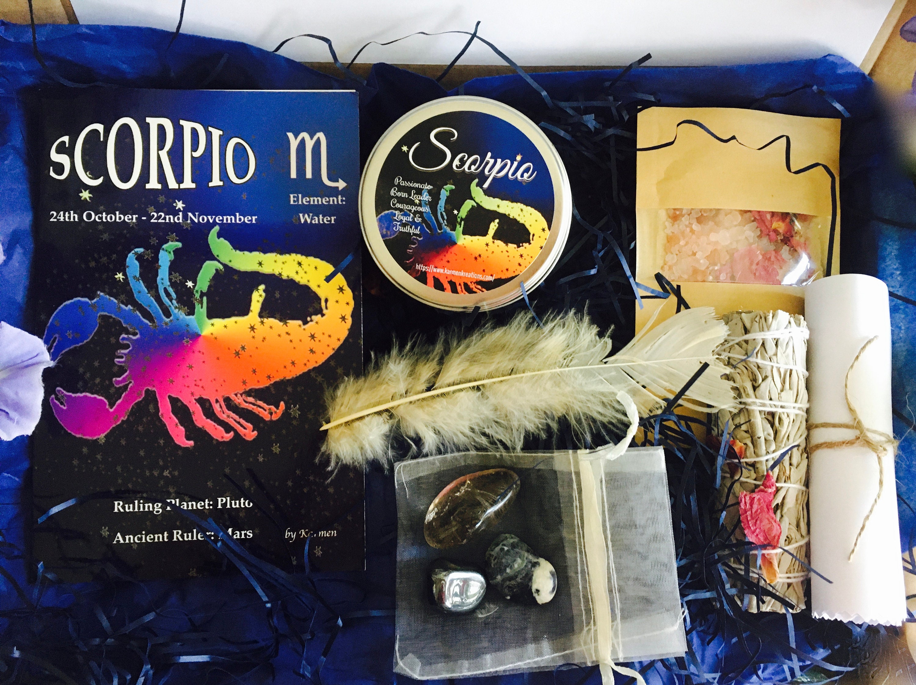 Scorpio Gift Set Scorpio Crystals Scorpio Zodiac Set Etsy UK