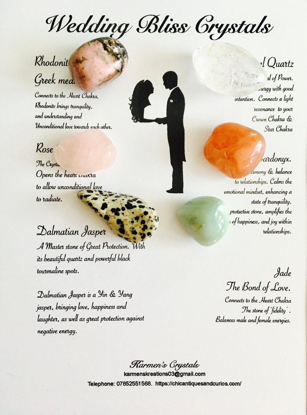 Wedding Crystal Set. Wedding Bliss Crystals Marriage Etsy