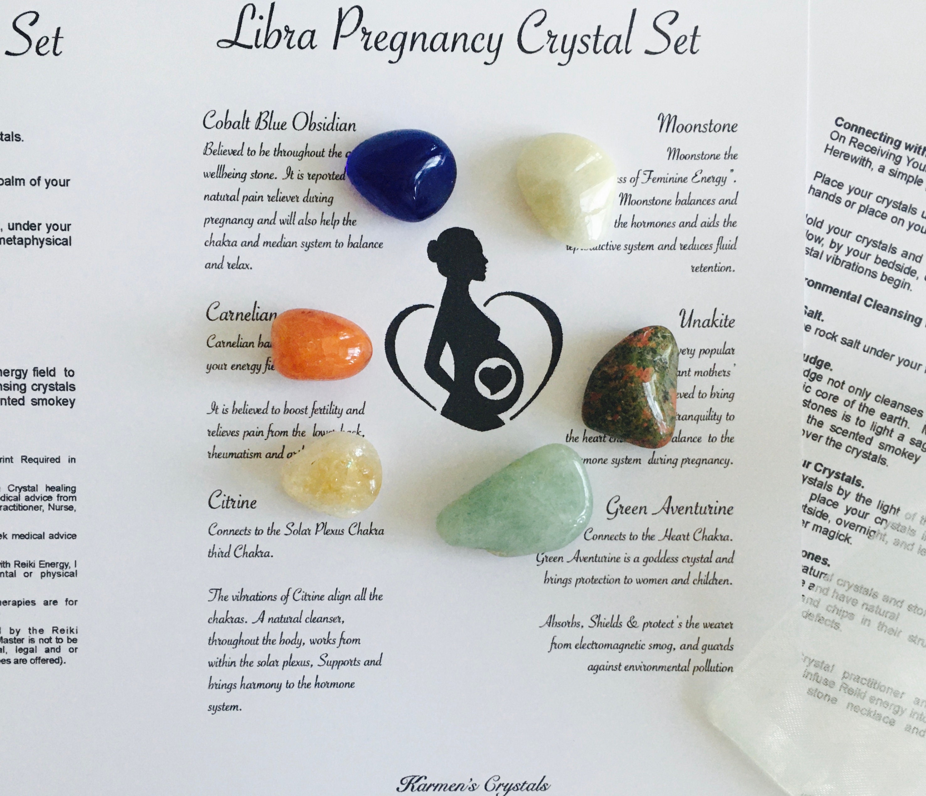 Choose Your Zodiac Sign Pregnancy Crystal Set. Custom Made Etsy UK