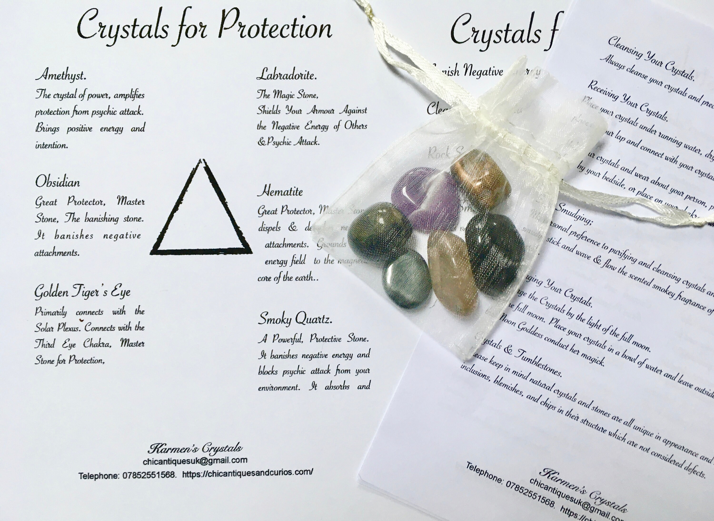 Crystals for Protection. Protection Crystals. Master Stones Etsy UK