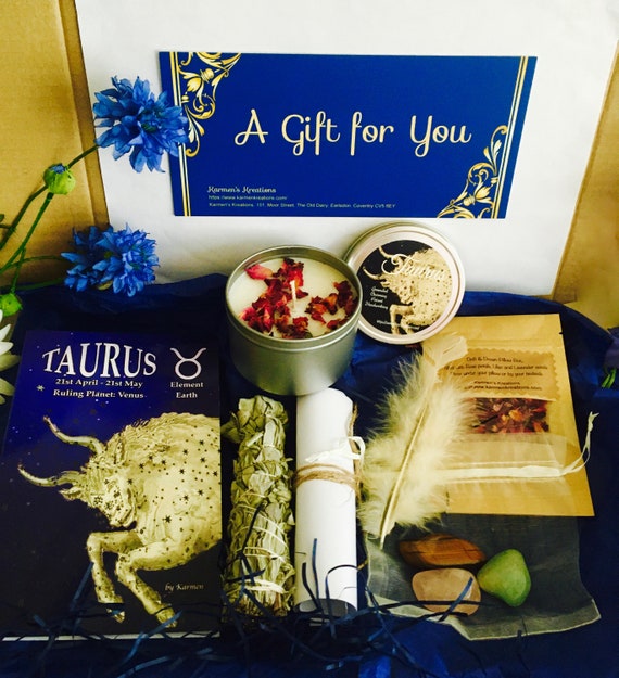 Taurus Gift set Taurus Crystals Taurus Zodiac Set Taurus Etsy