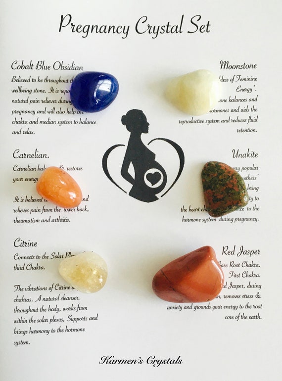 Pregnancy Crystal Set. Crystals for Pregnancy. Pregnancy Etsy UK