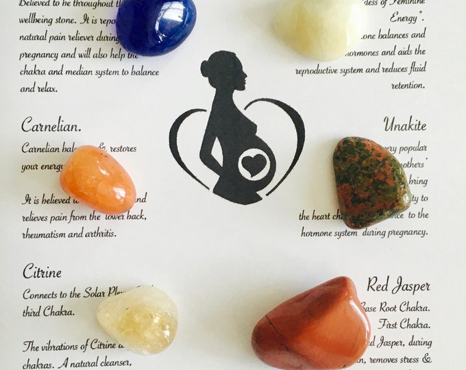 Pregnancy Crystal Set. Crystals for Pregnancy. Pregnancy Crystal Grid