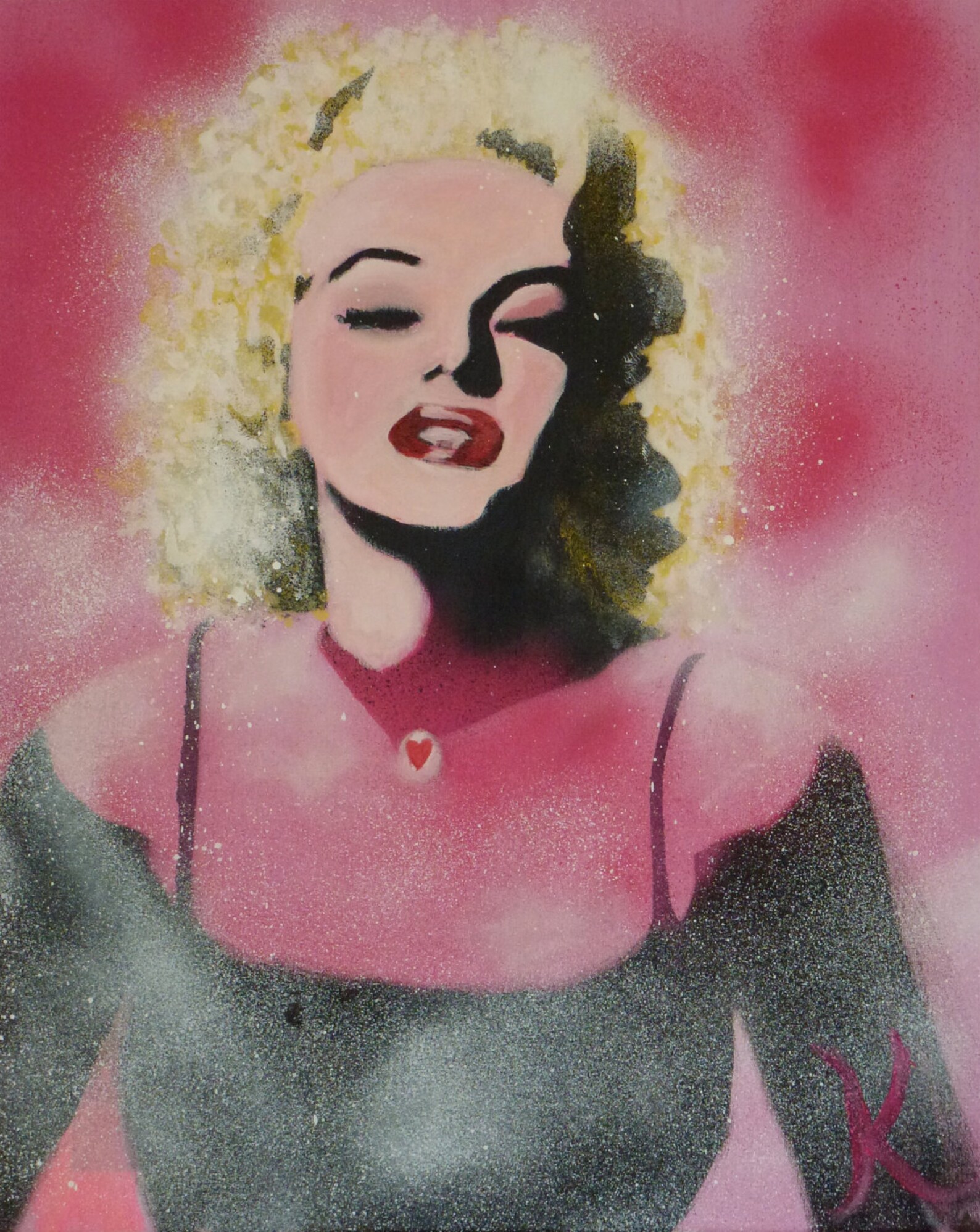 Marilyn Monroe, Print, Card, Painted by Karmen Etsy UK
