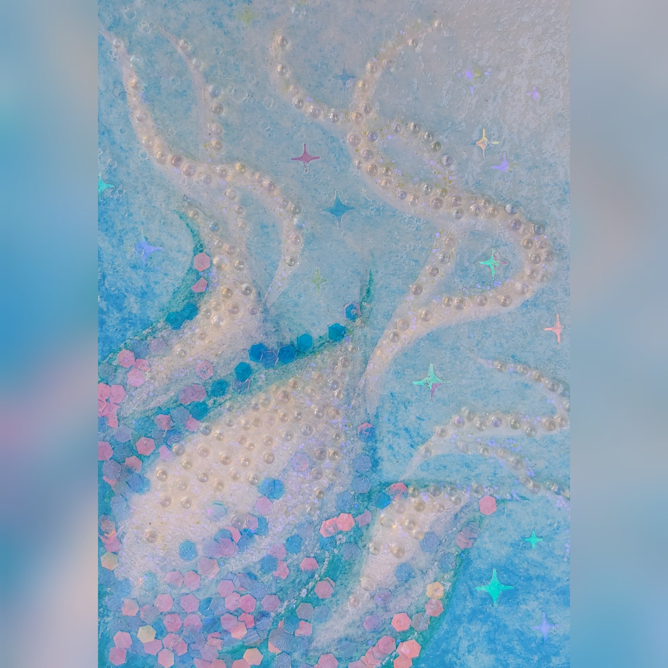 Crystal Calyxes ~sea Blue~ Original Miniature Glitter