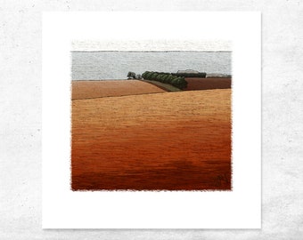 Australian Farm Art and Coastal Decor Art Print