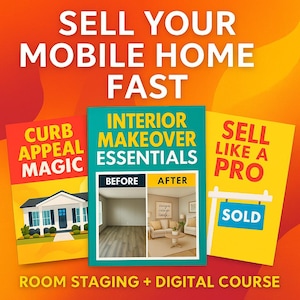 Mobile Home Selling Guide – Sell Your Trailer or Double Wide – FSBO Printable for Manufactured Home Owners – Porch Proud PDF Workbook