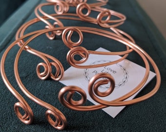 Bundle of 2 pairs (4pcs) of Pure Copper Grounding Anklets