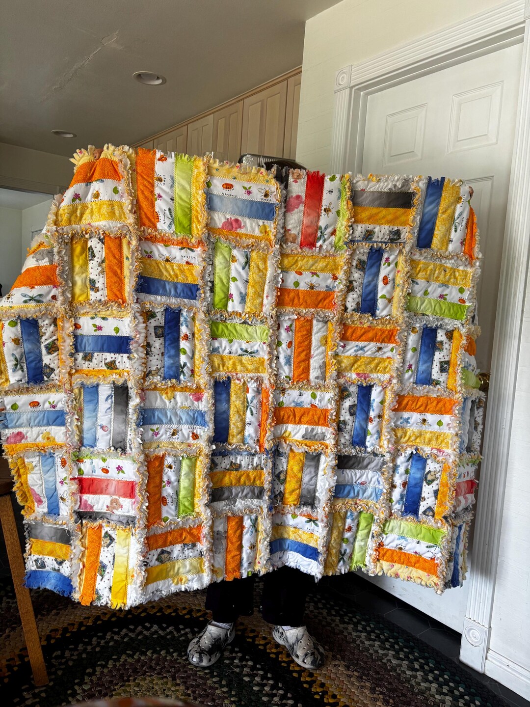Yellow Baby Animal Rag Quilt - Etsy