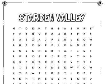 Word Search for Kids, Video Game themed, Difficulty Hard, Fun for Parties or Activities