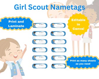 Girl Scout Daisy Nametags