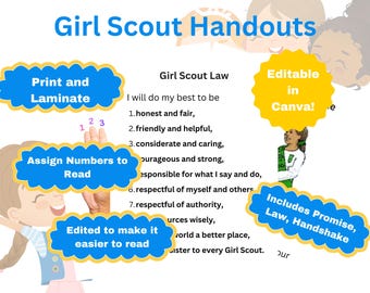 Girl Scout Traditions - Hand Sign, Promise, Law, and Handshake
