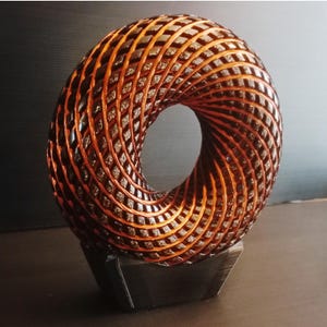 Generador de campos escalares/de torsión orgónicos Bobina de vórtice de Rodin de 24 vueltas y 26 cm de diámetro