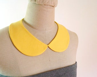 Peter Pan Collar Detachable Collar, yellow collar necklace, fabric collar necklace