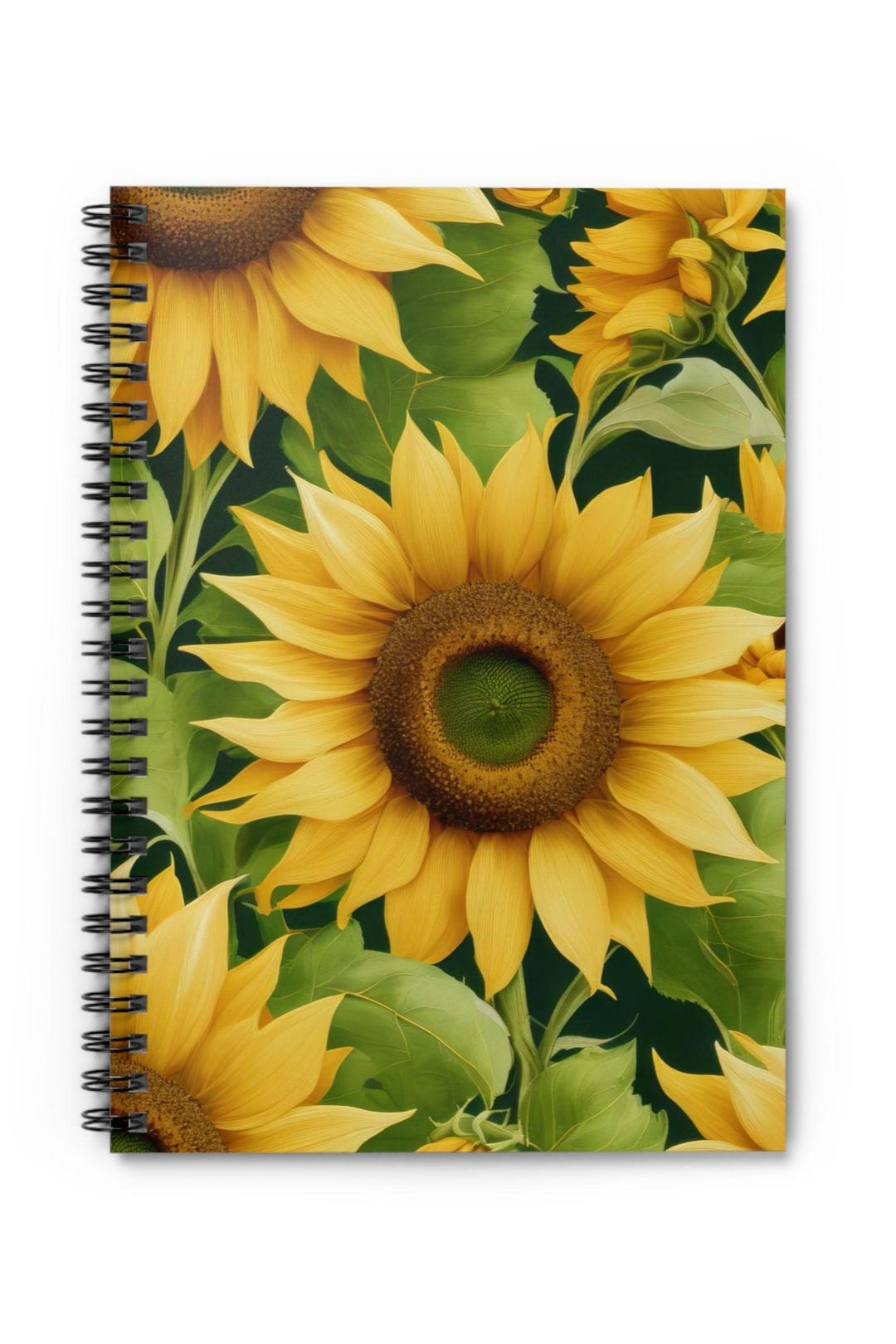 Sunflower Spiral Notebook, Floral Stationary for School, Office, Poems ...