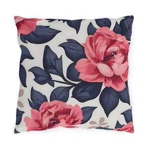 Floral Outdoor Cushion Patio Decor Outdoor Pillow Living Room Decor Seasonal Home Housewarming Gift For Her Porch Floral Pillow Trendy Decor